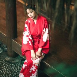 Ethnic Clothing Elegant Geisha Cosplay Costumes Japanese Yukata Kimono Bathrobe Gown Traditional Women Evening Party Dress Vintage Kimonos
