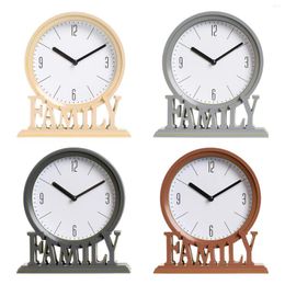 Table Clocks Desk Clock Non Ticking Family Decorative Dorm Home Farmhouse Kitchen Island