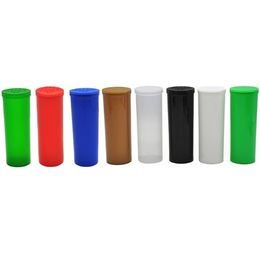 Colourful Empty Squeeze Pop Top Bottle-Vial 6 13 19 30 60 Dram Herb Box Acrylic Waterproof Container Plastic Stroage Stash Jar Pill Bottle Case Box Plastic Tin