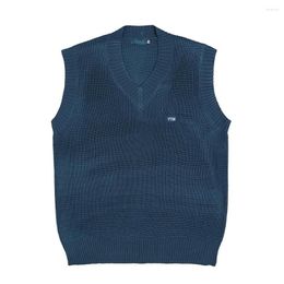 Men's Vests Solid Knitted Oversized Sweater Women Winter Fashion Chaleco Punto Mujer Casual Design Vest Clothing