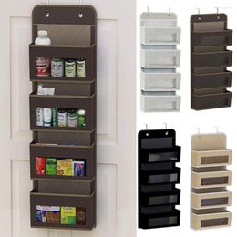 Storage Boxes Translucent Wall Hanging Bag Folding Large-Capacity Clothes Shoe Non-Woven Mesh Organiser Bedroom