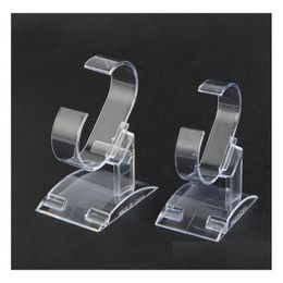 Other Clear Acrylic Watch Display Holder Stand Rack Showcase Tool Transparent Wristwatch Lightweight Case Winder Drop Delivery Jewel Ottsm