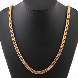 Chains Fooderwerk Jewelry Hip Hop Men Necklace Fashion Solid Gold Color Foxtail Chain Simple Versatile Item