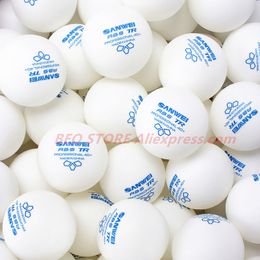 Table Tennis Balls 100 balls tennis ball SANWEI 3star TR ABS Material Plastic Professional 40 Training Ping Pong Ball 230824