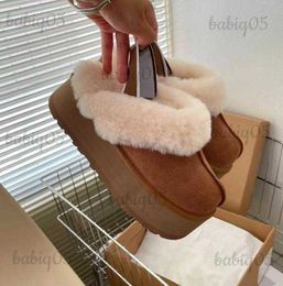 Slippers 2023 Australia new pattern Thick soled Australian Classic Keep Warm Man Womens Mini Half Snow Winter Full fur Fluffy furry Satin Ankle Boots babiq05