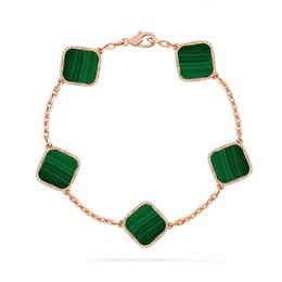 Classic Fashion Charm Bracelets Four Leaf Clover Designer Jewellery 18K Gold Bangle bracelet for women men Necklaces Chain elegant jewelery Gift ornaments 2024