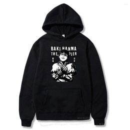 Women's Hoodies Anime Hanma Baki Y2k Clothes For Men Manga Print Women Funny Pullover Winter Casual Warm Streetwear Oversize Sweatshirts