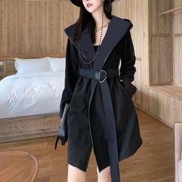 Womens Outerwear Parkas Blends Fashion Jacket Psychic Elements Overcoat Female Casual Women Clothing B02I#