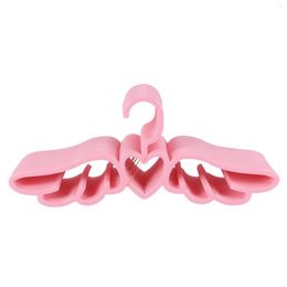 Hangers 20 Pcs Design Angel Plastic Clothes Shirt Hanger Cute Pretty Pink Loving Heart Scarf Underwear Rack