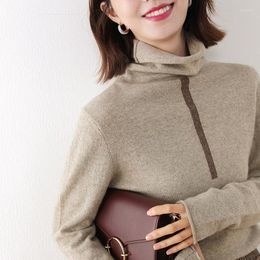 Women's Sweaters Women Knitwears Goat Cashmere Knitted Pullovers Soft Turtleneck Fashion Female Tops
