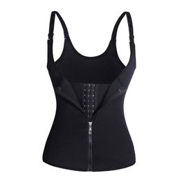 Women Vest Body Shaper Neoprene Sexy Slimming exersice steampunk bustier Waist trainer Cincher Wear Plus Size 9068287F