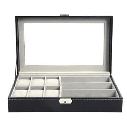 multi functional cases box sunglass high - end glasses sunglas Organizer Case locked Watch Display Holder O180z