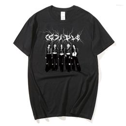 Men's T Shirts GIDLE Shirt Y2K Fashion Women Men Cotton Short Sleeve Trend Gothic Retro Tee Tops Kpop (G)I-DLE Fans NEVERLAND Clothes