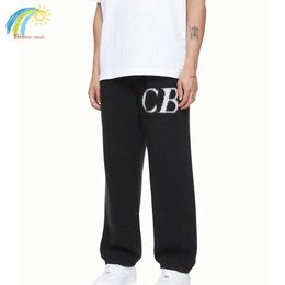 Men's Pants Black Gray Cole Buxton Knit Sweatpants Men Women High Quality Letter Jacquard Loose Trousers T221205281U