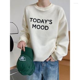 Women's Hoodies HXJJP 2023 Autumn Winter Womens Crewneck Sweatshirt Long Sleeve Raglan Letter Print Terry Casual Cute Pullover Top