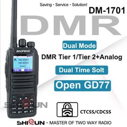 Walkie Talkie DMR DM 1701 Baofeng 2023 Open GD77 dual mode Analogue and Digital walkie talkie Tier 1 2 Dual Time Slot Ham Radio 230823