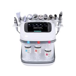 Latest Portable Hydro Facial Beauty Equipment 10 In 1 Oxygen Microdermabrasion Hydro Spa Water Jet Salon Use