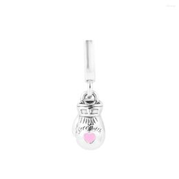 Loose Gemstones Charms 925 Original Boxing Glove Dangle Charm In Phone Keychain Women Sterling Silver Bracelet Make Up Beads