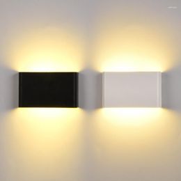 Wall Lamp Ultra-thin Outdoor LED Waterproof IP65 6W 10W COB AC85-265V Lighting Home Modern Interior Light Decoration