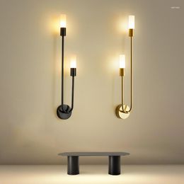 Wall Lamp ZK50 Modern Led Light Strip Nordic For Bedroom Decoration Living Room Corridor Backdrop Lighting