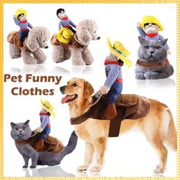 Dog Apparel Fancy Dress Horseback Riding Cosplay Costume Soft Breathable Puppy Horse Run Pet Clothes