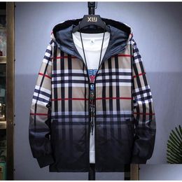 Men'S Jackets European Station New Spring And Autumn Double-Sided Wear Jacket Mens Trend Loose Plus Fat Size Plaid Shirt Drop Delivery Dhvrr