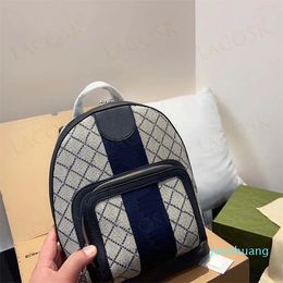 Men Women Backpacks Classic Designer Letter School Bags Backpack Leather Girls Boys Travel