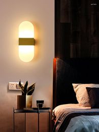 Wall Lamp Nordic Light Luxury Creative Living Room Bedroom Hallway Stairs Super Bright Modern Minimalist Creativity