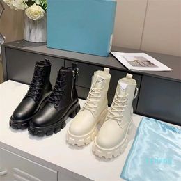 Women Boots Designers Booties Oversized Leather Shoes Men Ankle Martin Monolith Boot