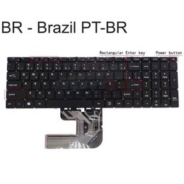 US French AZERTY Brazil Keyboard for Teclast F15S BMAX x15 Notebook Keyboards United States USA English Brazilian PT-BR Layout HKD230812