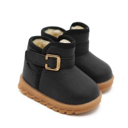 Boots 2022 KIDS Boys Girls Snow Boots Shoes Winter Warm Plush Inside Cow Muscle Sole Child Snow Boots Shoes for Baby Girls Boys Boots L0824