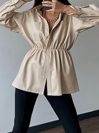 Women's Jackets 2023 Women Coats Loungewear Single-Breasted Fashion Solid Jacket Turn-Down Collar Long Sleeve Autumn Winter Ladies Outerwear