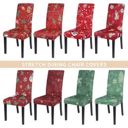 Chair Covers Christmas Sets Decorative Dining Holiday Stretch Back Tablecloth