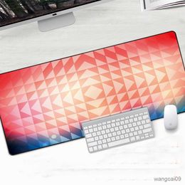 Mouse Pads Wrist Blue Red Mouse Pad Abstract Pattern Large Computer Mousepad Cool Gaming Pad to Mouse Keyboard Desk Mice Mat for laptop R230824