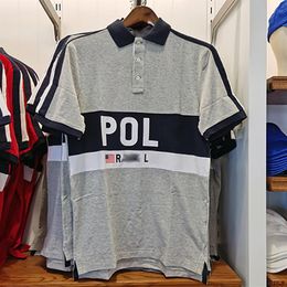 Embroidery Men's Polos Short sleeve poloshirt men tshirt Custom Fit 4XL 5XL dropship171g