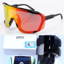 Outdoor Eyewear POC Original Brand DEVOURS Polarized Cycling Sunglasses Men women Sport Mountain Bike bicycle Glasses MTB Eyewear Gafas Ciclismo 230823