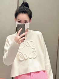 Japanische faule weiße Erleichterung Pullover Wolle für Frauen früh Herbst loser entspannter Pullover