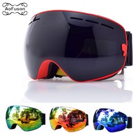 Ski Goggles Snowboard Professional Snow Wide Angle Glasses With Double Layers AntiFog UV400 Men Women Snowmobile Googles 230824