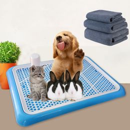 kennels pens Pet Diaper Mat Puppy Toilet Potty Dogs Cats Litter Boxes Tray Training With Uprights Nonslip Urinal Pad 230823