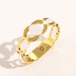 20 Style Bracelets Designer Jewellery Women Bangle Classic Brand 18K Gold Hollow Bangle Bracelet Fashion Party Wedding Engagement Holiday Gifts