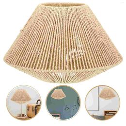 Pendant Lamps Rattan Lampshade Shades Straw Woven Table Rope Ceiling Light Cover Accessory