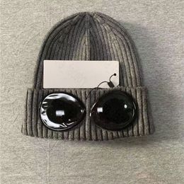 Brimless hat aviator glasses hat knitted cap with handsome glasses full wrap cold warm cotton material