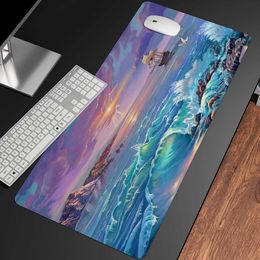 Mouse Pads Wrist Beautiful Large Gaming Desk Pad Lovely Mouse Pad Print Computer Gamer Locking Edge Mouse Mats For Sea series R230824