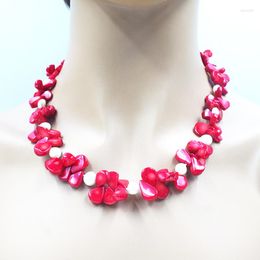 Choker Very Exquisite. Natural Precious Coral/pearl Necklace. Charming Women's Birthday Jewelry 46CM