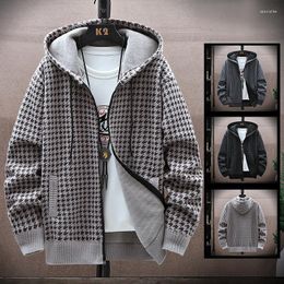 Men's Sweaters Zipper Sweater Knitted Cardigan Autumn And Winter Youth Long Sleeve Versatile Handsome Mink Fleece Coat Men'