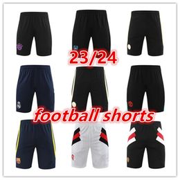 Top Thai Kalite Erkek PSGS Kısa Jersey Futbol Formaları Futbol Tasarımcı Şortları Fermuar Cep Şortları Gömlek 23 24 Pantalon Maillot Ayak Camisa Futebol Eğitimler