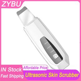 Ultrasonic Skin Scrubber Facial Peeling Blackhead Remover Deep Face Cleaning Pore Spatula Ultrasonic EMS Ion Micro Current Leading-in Nutrition Skin Care