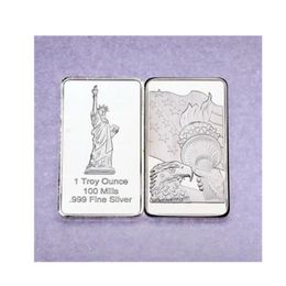 ABD Kartal Özgürlük Heykeli Hatıra Paraları Birleşik Devlet Dikdörtgen Gümüş Hadi Madalyon Medallion Jeton Bar.cx