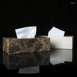 Bath Accessory Set Natural Marble Napkin Tissue Box Holder Luxury Toilet Paper Bathroom Accessories Sets