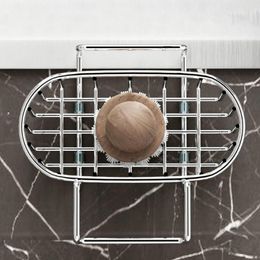 Kitchen Storage Adjustable Hanging Sponge Holder Compact Sink For Double Bowl Sinks Movable Waterproof Caddy